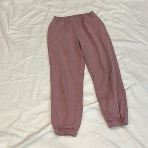 Pink sweat pants